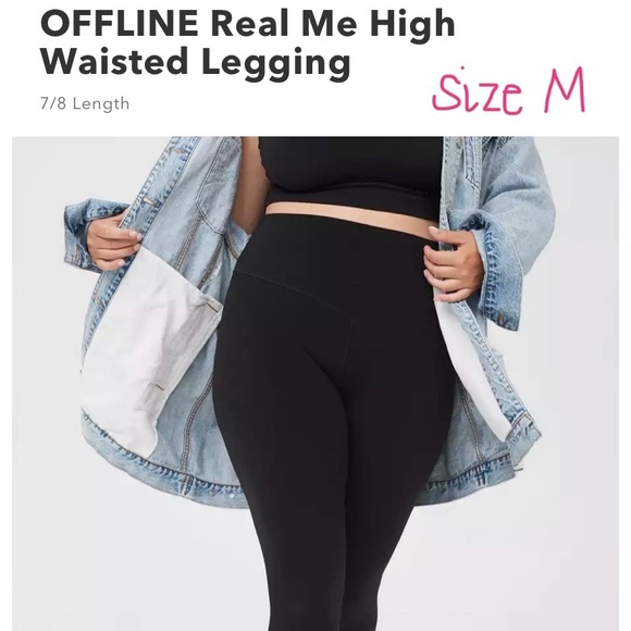SOLD Aerie High Waisted Leggings 7/8 Offline - Picture 1 of 7